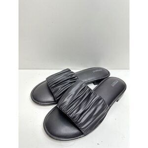 Aerosoles Sandals Womens Size 7.5 Black Jamaica Slip On Slides